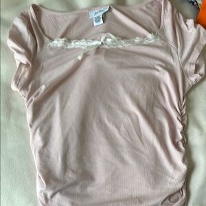 Pink Short-Sleeve Top